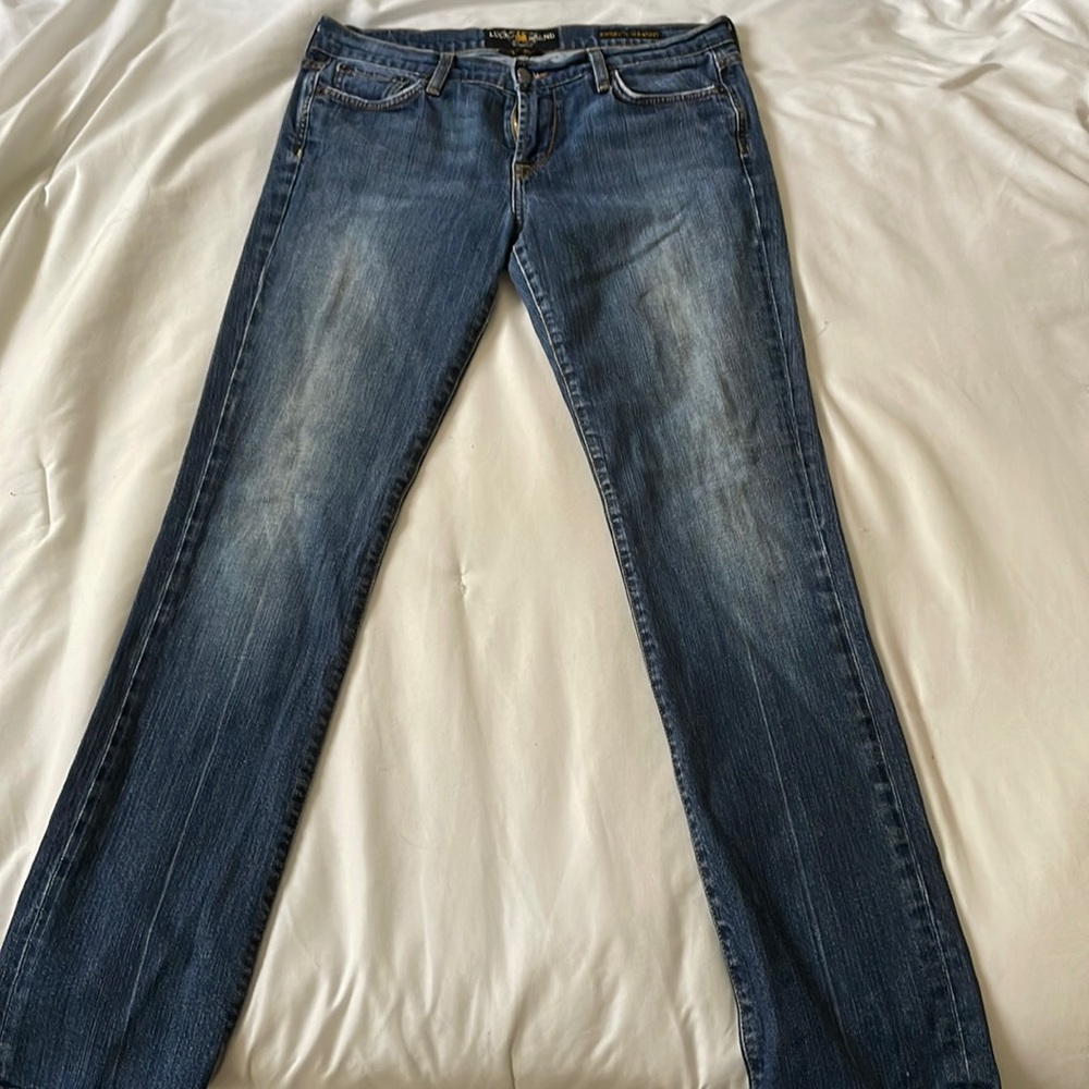 Lucky Brand Low Rise Jeans, Size 8 - sweet n straight